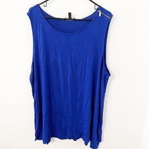 Ellen Tracy Plus Size Tunic Tank Top-3X